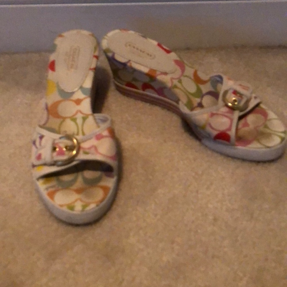 Coach wedge sandal